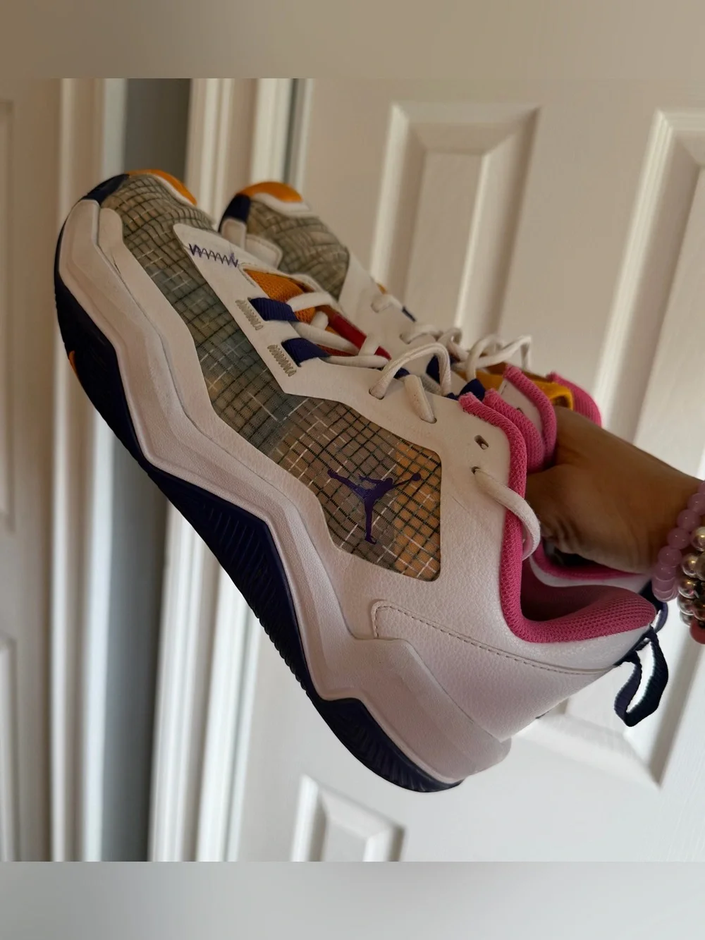 Jordan One Take 4 White Purple-Gold Shoes  Men’s Size: 8 / Women’s 9.5